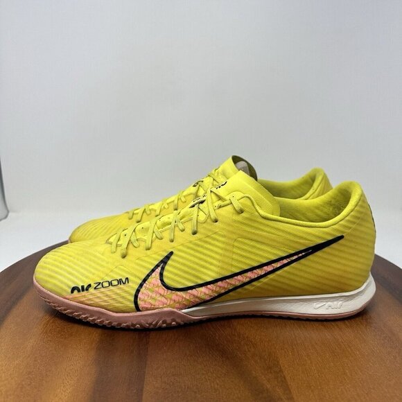 Nike Zoom Vapor 15 Mercurial Academy Yellow Cleats Size 13 DJ5633-780 - Picture 7 of 15